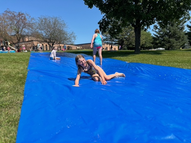 Kids playing in the water