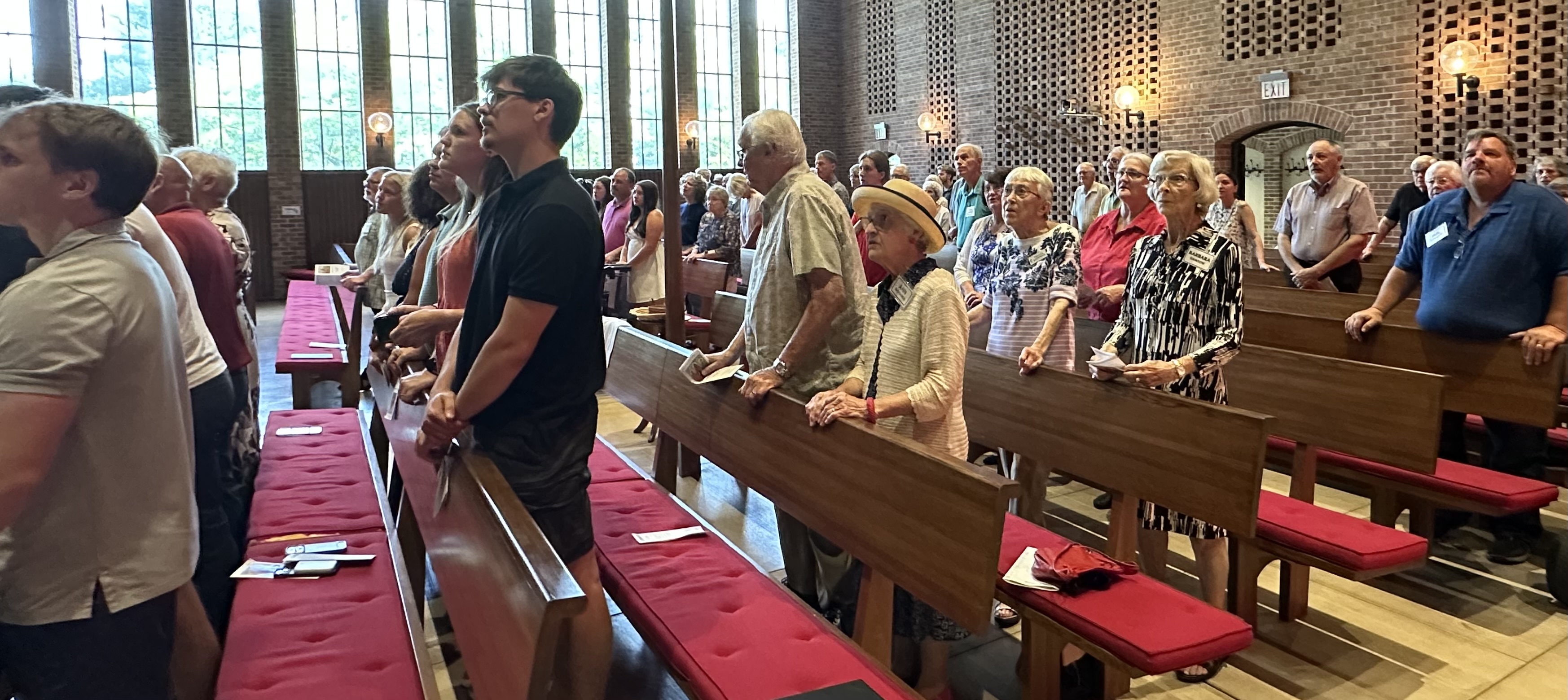 Congregation in church