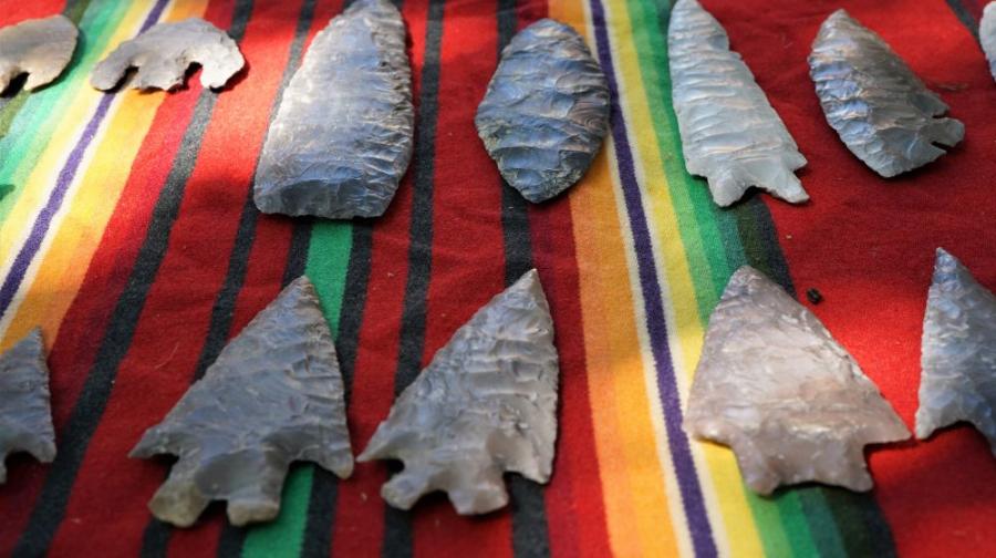 Indian arrowheads