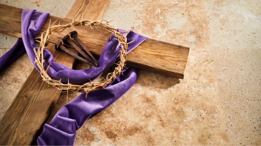 cross crown purple sash