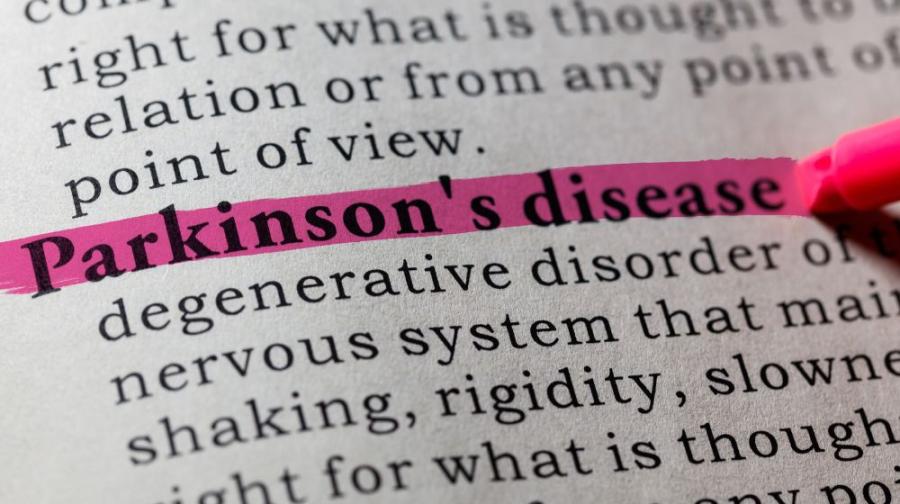 word parkinson's highlighted