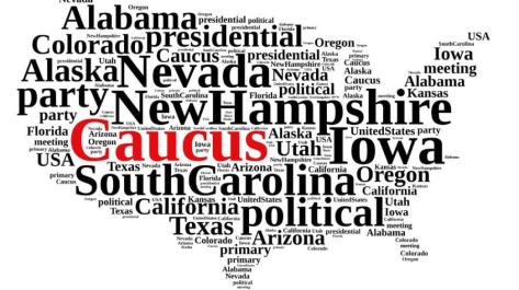 US caucus map